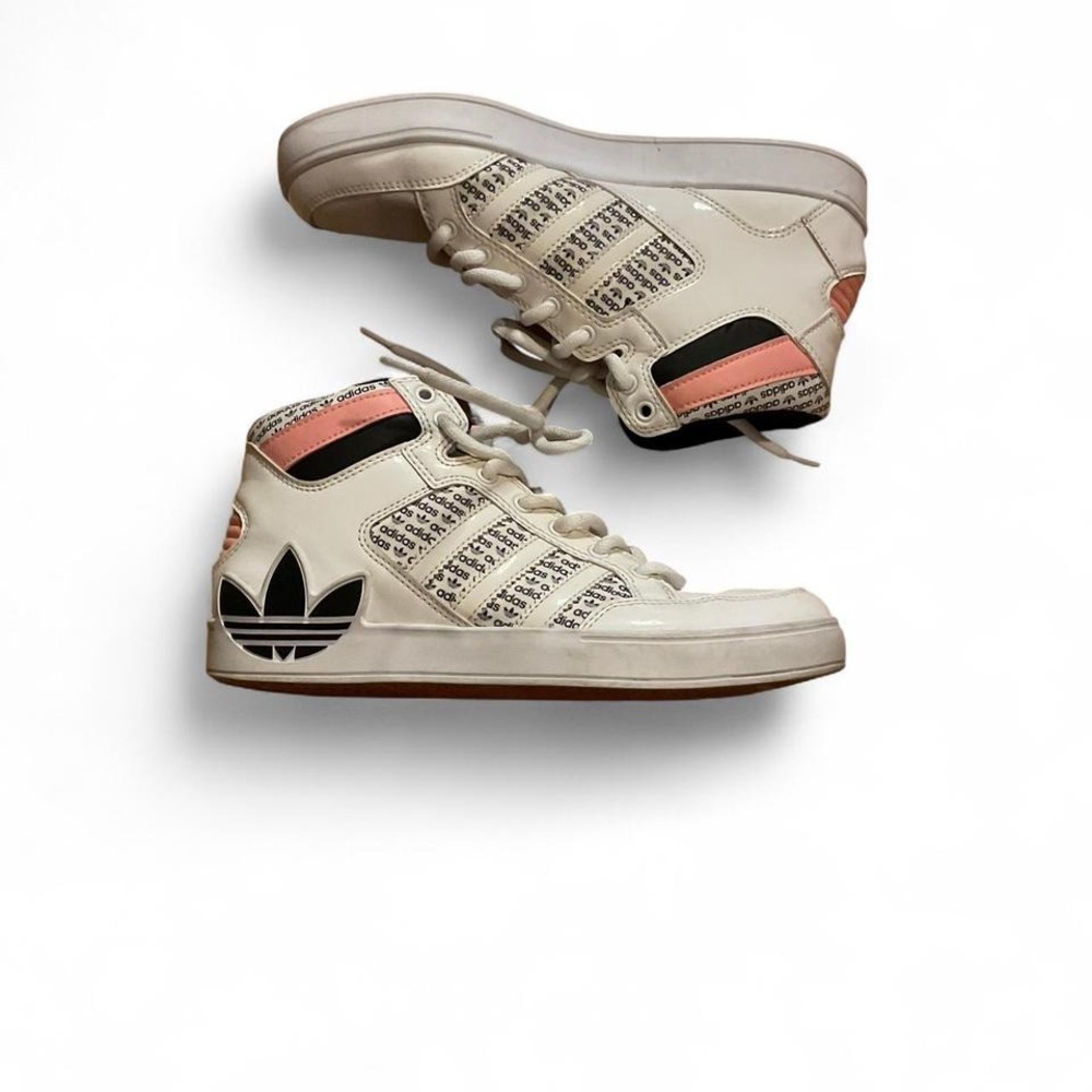 Adidas hard court high j logo print
